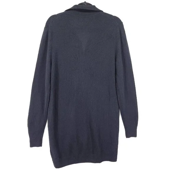 KHAITE Jo Cashmere Longline Sweater Size Small Black Designer Minimalist Tunic